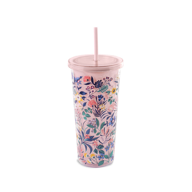 Double Wall Tumbler with Straw