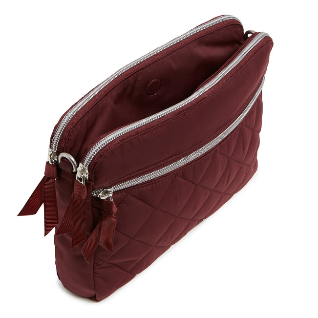 Triple Compartment Crossbody Bag
