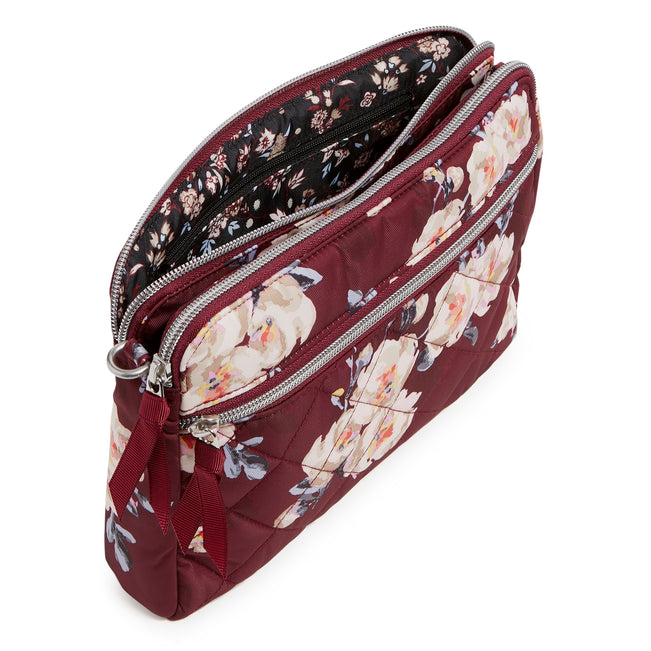 Triple Compartment Crossbody Bag