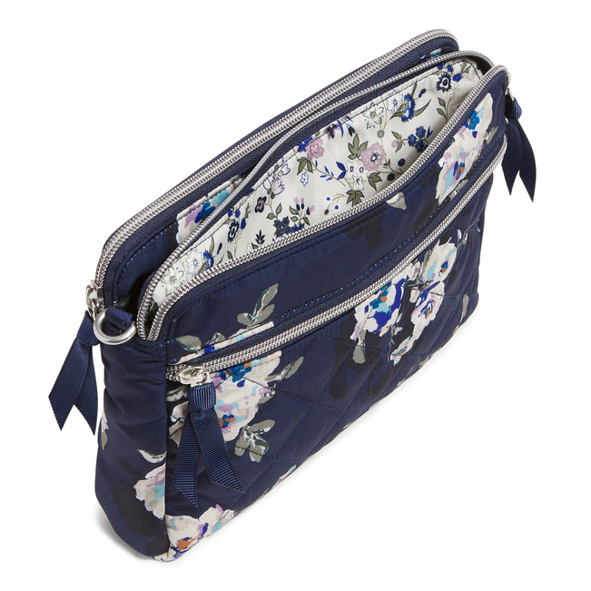 Triple Compartment Crossbody Bag