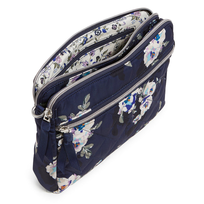 Triple Compartment Crossbody Bag