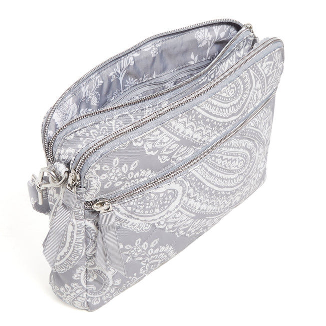 Triple Compartment Crossbody Bag