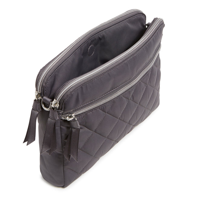 Triple Compartment Crossbody Bag