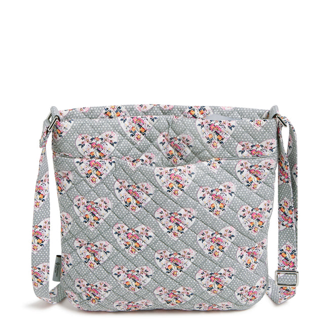 Triple Zip Hipster Crossbody Bag