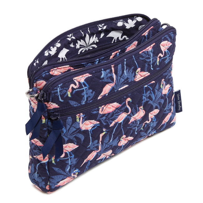 Triple Compartment Crossbody Bag