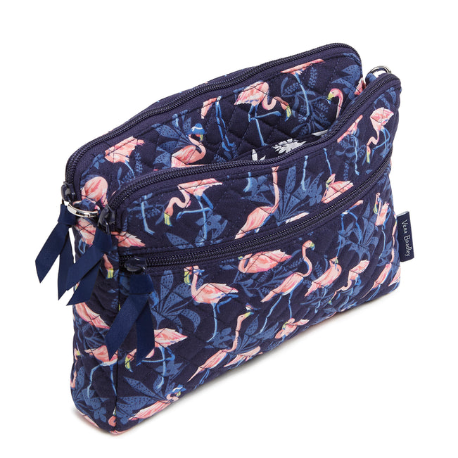 Triple Compartment Crossbody Bag
