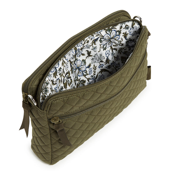 Triple Compartment Crossbody Bag