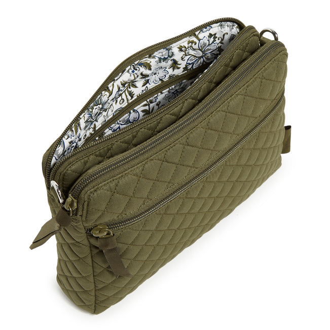 Triple Compartment Crossbody Bag