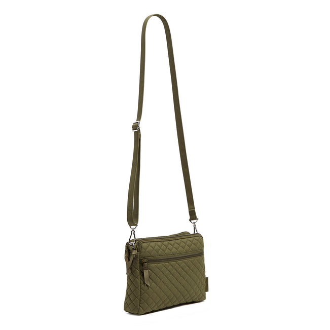 Triple Compartment Crossbody Bag