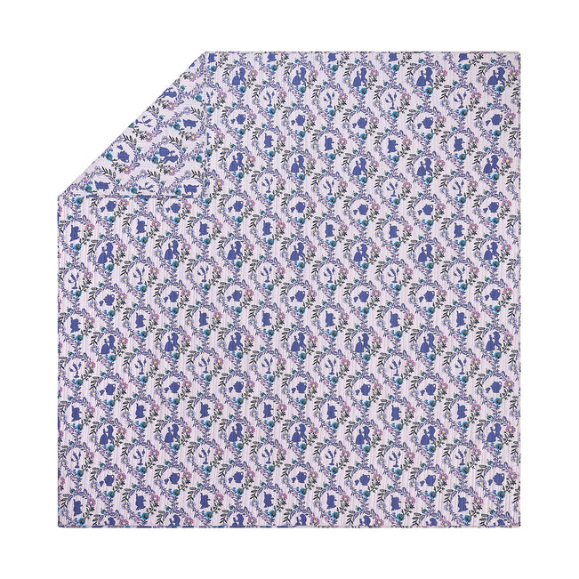 Belle Floral Cameos Quilt Set, Full - Queen