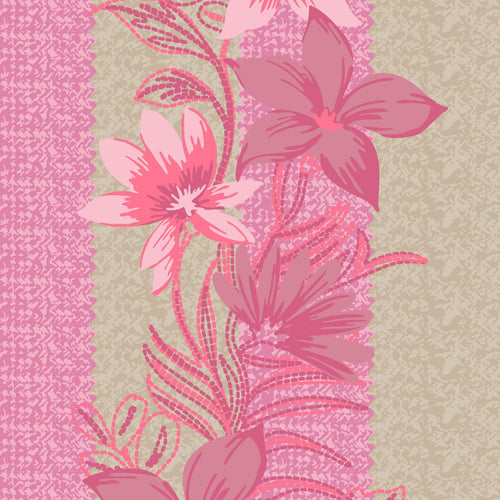 Candy Pink Stripe Straw