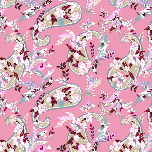 Botanical Paisley Pink